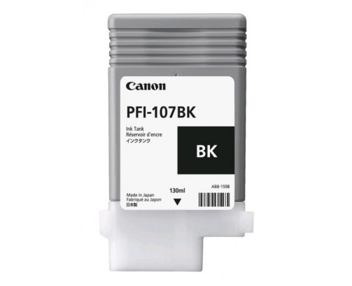 Canon PFI-107 BK - Cartouche d'impression noire 130ml - 6705B001 - AIC-Solutions Grand Format