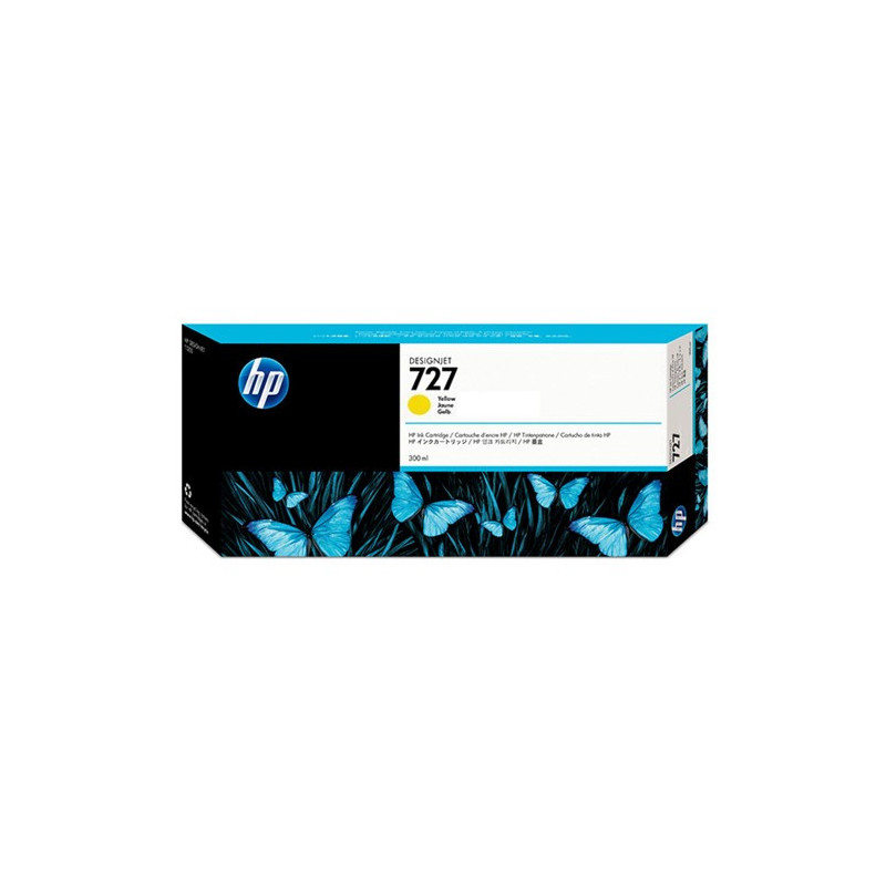 HP 727 - Cartouche d'impression jaune 300ml (F9J78A) HP 727 - Cartouche d'impression jaune 300ml (F9J78A)