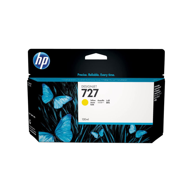 HP 727 - Cartouche d'impression jaune 130ml (B3P21A) HP 727 - Cartouche d'impression jaune 130ml (B3P21A)