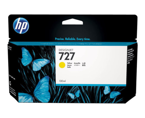 HP 727 - Cartouche d'impression jaune 130ml (B3P21A) - B3P21A - AIC-Solutions Grand Format