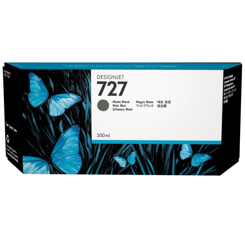 HP 727 - Cartouche d'impression noir mat 300ml (C1Q12A) HP 727 - Cartouche d'impression noir mat 300ml (C1Q12A)
