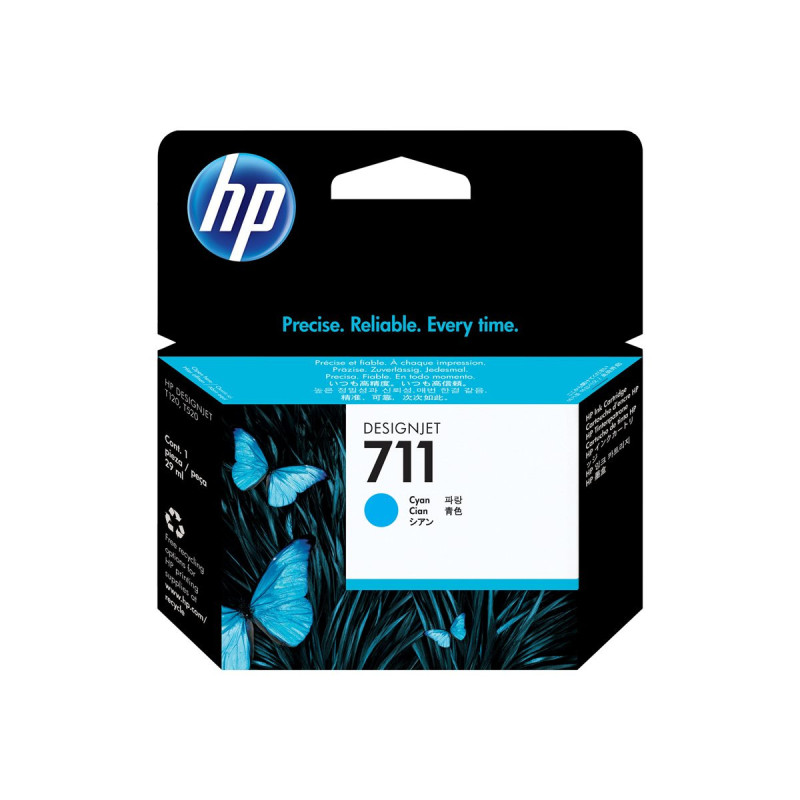 HP 711 - Cartouche d'impression cyan 29ml (CZ130A) HP 711 - Cartouche d'impression cyan 29ml (CZ130A)