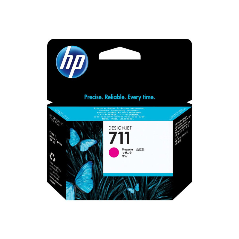 HP 711 - Cartouche d'impression magenta 29ml (CZ131A) HP 711 - Cartouche d'impression magenta 29ml (CZ131A)