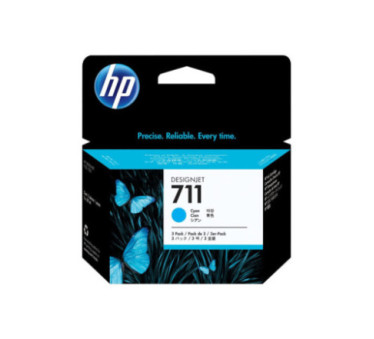 HP 711 - Pack de 3 cartouches d'impression cyan 29ml (CZ134A) - CZ134A - AIC-Solutions Grand Format