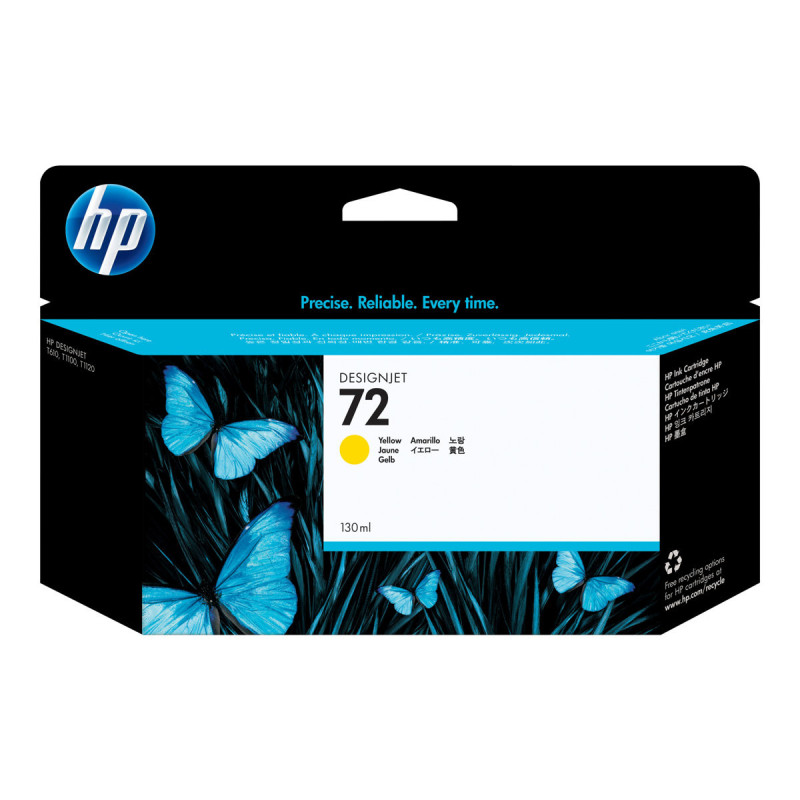 HP 72 - Cartouche d'impression jaune 130ml (C9373A)