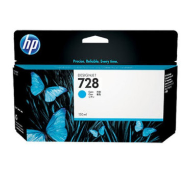 HP 728 - Cartouche d'impression cyan 130ml (F9J67A) - F9J67A - AIC-Solutions Grand Format