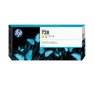 HP 728 - Cartouche d'impression jaune 300ml (F9K15A) - F9K15A - AIC-Solutions Grand Format