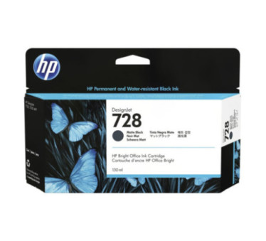 HP 728 - Cartouche d'impression noir mat 130ml (3WX25A) - 3WX25A - AIC-Solutions Grand Format