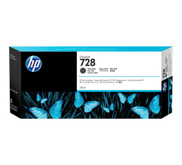HP 728 - Cartouche d'impression noir mat 300ml (F9J68A) - F9J68A - AIC-Solutions Grand Format