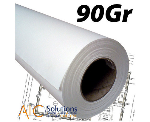 Calque PPC 90/95gr 0.914 (36") x 100m (Ø3") - PPC-C090-100-0914 - AIC-Solutions Grand Format