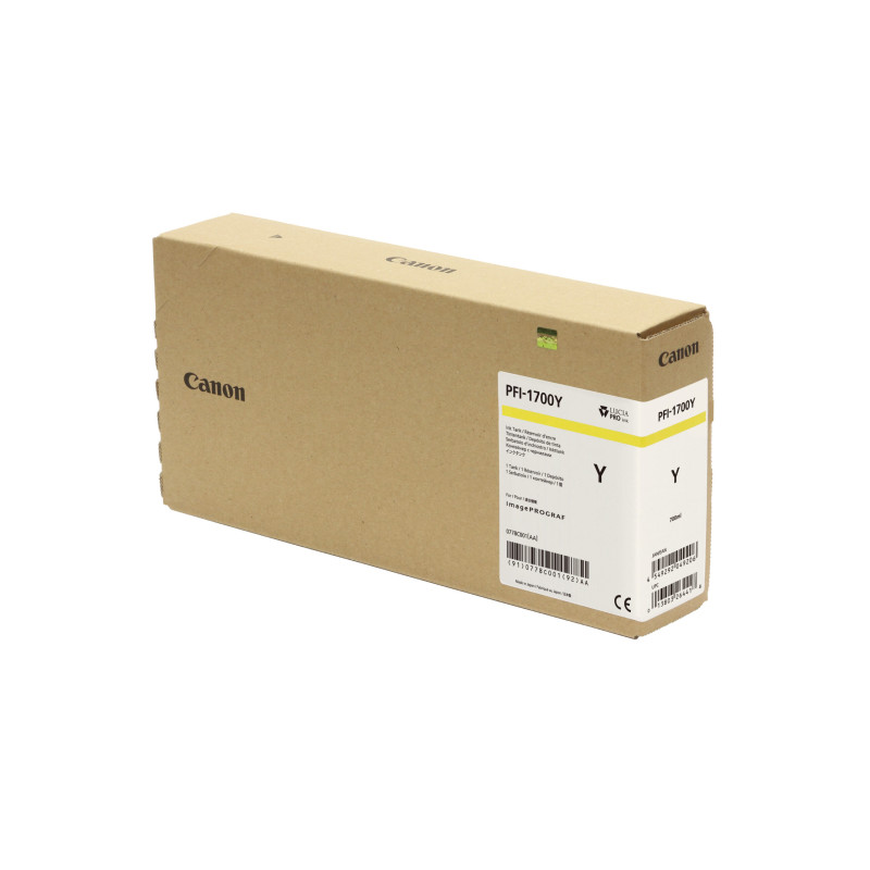 Canon PFI-1700 Y - Cartouche d'impression jaune 700ml Canon PFI-1700 Y - Cartouche d'impression jaune 700ml