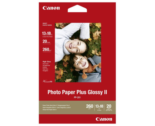 Papier Photo Paper Plus II Canon PP-201 260gr 13x18cm 20 feuilles - 2311B018 - AIC-Solutions Grand Format