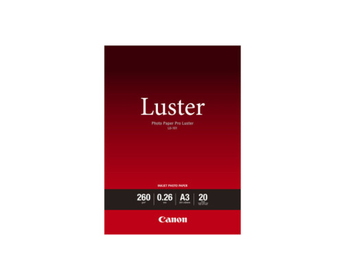 Papier photo Pro Luster Canon LU-101 260gr A3 (0.297 x 0.420m) 20 feuilles - 6211B007 - AIC-Solutions Grand Format