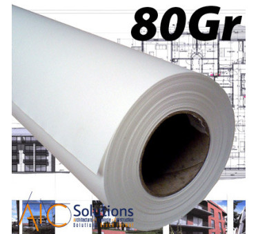 Papier traceur ColorPrint Draft 80gr 0.420 (A2) x 90m (Ø2") - 080-090-0420D - AIC-Solutions Grand Format