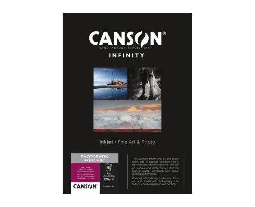 Papier Canson Infinity Photo Satin Premium RC 270Gr/m² A2 (0.420 x 0.594) 25 feuilles - C200001663 - AIC-Solutions Grand Format