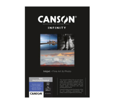 Papier Canson Infinity Rag Photographique 310Gr/m² A3+ (0.329 x 0.483) 25 feuilles - C206211048 - AIC-Solutions Grand Format