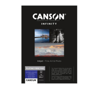Papier Canson Infinity Platine Fibre Rag 310Gr/m² A2 (0.420 x 0.594) 25 feuilles - C206211039 - AIC-Solutions Grand Format