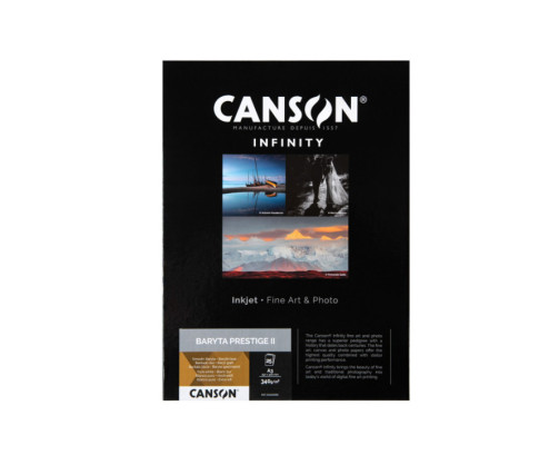 Papier Canson Infinity Baryta Prestige II 340Gr/m² A3 (0.297 x 0.420) 25 feuilles - C33625S006 - AIC-Solutions Grand Format