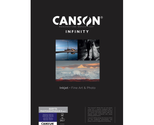 Papier Canson Infinity Baryta Photographique II Matt 310Gr/m² A2 (0,420 x 0,594) 25 feuilles