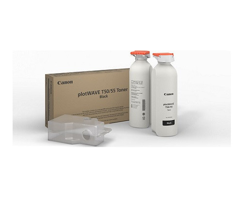 Toner Canon plotWAVE T50/55 PCR 2x500gr (6816C001) - 1070130228 - AIC-Solutions Grand Format