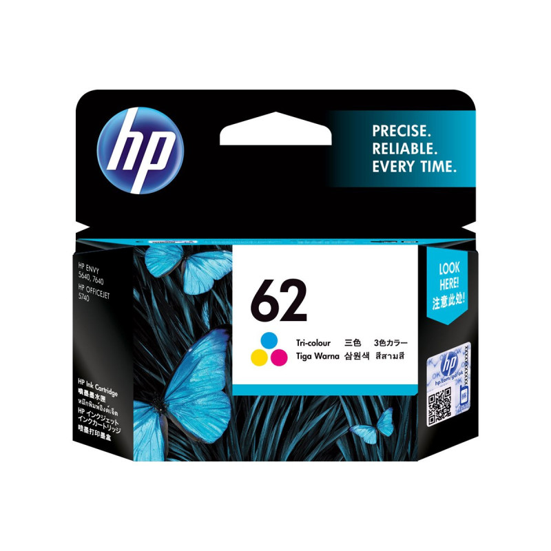 HP 62 - C2P06AE - cartouche d'impression couleurs (Jusqu'à 165 pages) - C2P06AE - AIC-Solutions Grand Format
