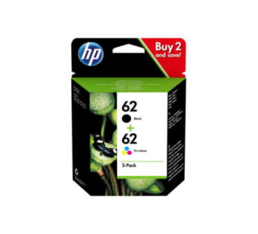 HP 62 - N9J71AE - Pack de 2 cartouches d'impression (noir. 3 couleurs) - N9J71AE - AIC-Solutions Grand Format