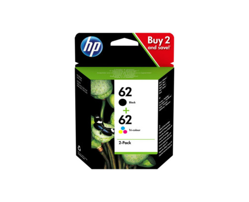HP 62 - N9J71AE - Pack de 2 cartouches d'impression (noir. 3 couleurs) - N9J71AE - AIC-Solutions Grand Format