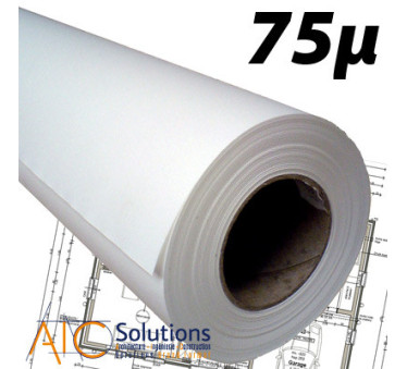 Film Polyester Maté Deux Faces 75µ 0.914 (36") x 30m (Ø2") - POLY075-0914 - AIC-Solutions Grand Format