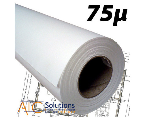 Film Polyester Maté Deux Faces 75µ 0.914 (36") x 30m (Ø2") - POLY075-0914 - AIC-Solutions Grand Format