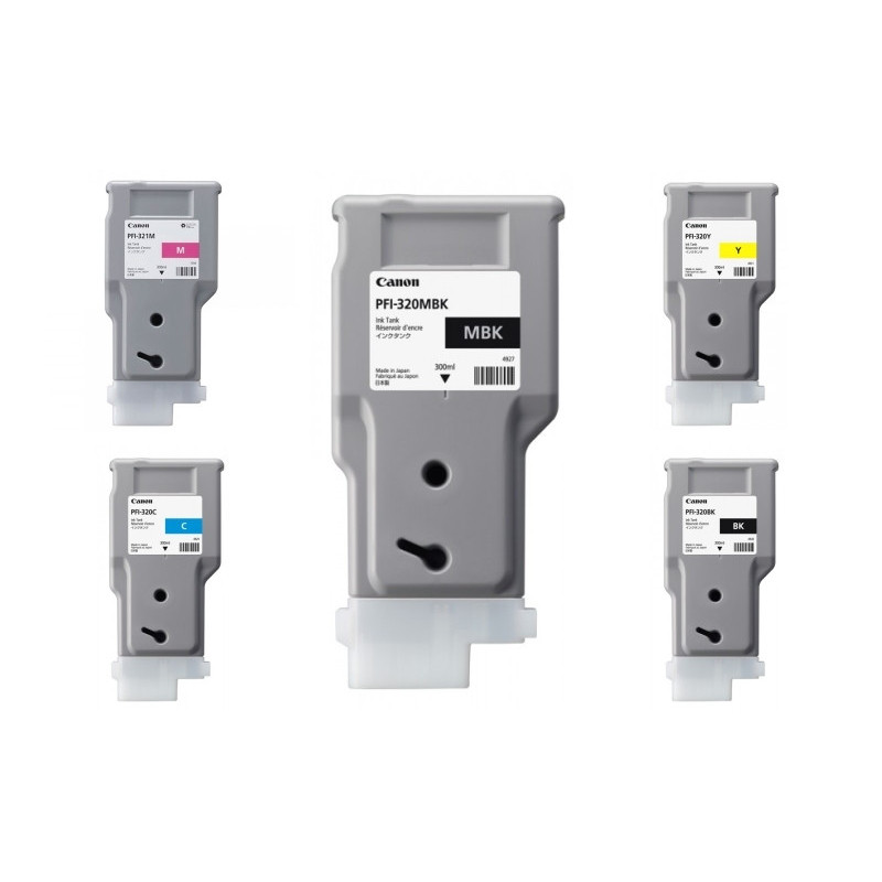 Canon PFI-320-321 - Pack de 5 cartouches d'impression 300ml Canon PFI-320-321 - Pack de 5 cartouches d'impression 300ml