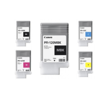 Canon PFI-120-121 - Pack de 5 cartouches d'impression 130ml - PFI121 - AIC-Solutions Grand Format