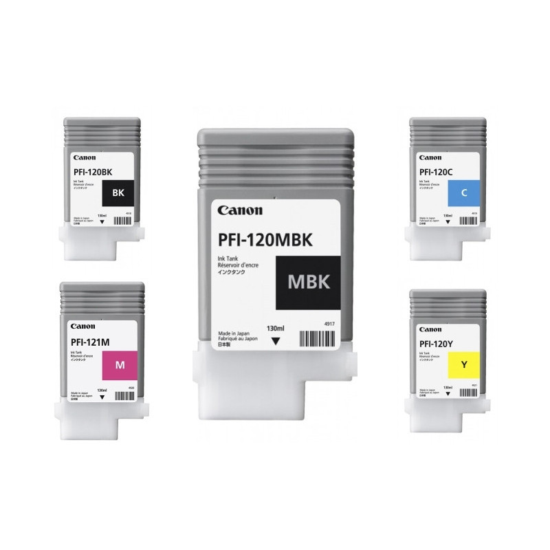 Canon PFI-120-121 - Pack de 5 cartouches d'impression 130ml Canon PFI-120-121 - Pack de 5 cartouches d'impression 130ml