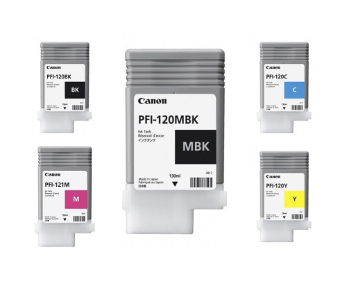 Canon PFI-120-121 - Pack de 5 cartouches d'impression 130ml - PFI121 - AIC-Solutions Grand Format