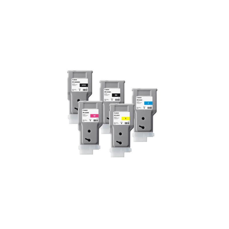 Canon PFI-320 - Pack de 5 cartouches d'impression 300ml Canon PFI-320 - Pack de 5 cartouches d'impression 300ml