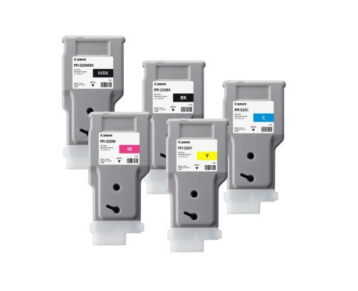 Canon PFI-320 - Pack de 5 cartouches d'impression 300ml - PFI320 - AIC-Solutions Grand Format