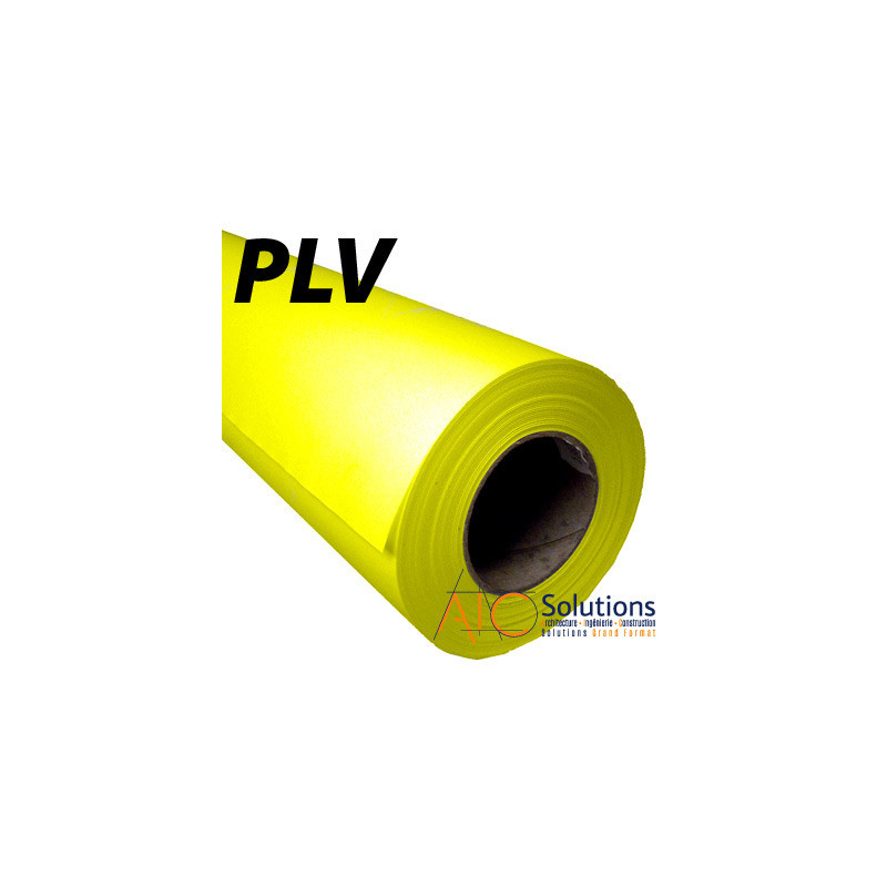 Papier Couché Jaune Fluo 100gr/m² 0,914 (36") x 45m (Ø2")