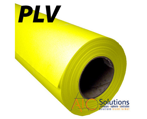 Papier Couché Jaune Fluo 100gr/m² 0.914 (36") x 45m (Ø2") - PCFJ-100-0914-045 - AIC-Solutions Grand Format