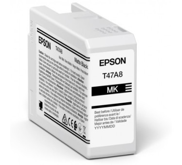 Epson UltraChrome PRO10 T47A8 - Réservoir noir mat 50ml - C13T47A80N - AIC-Solutions Grand Format