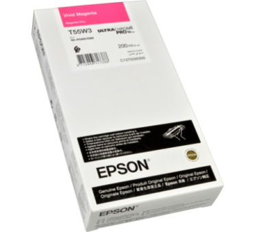 Epson UltraChrome PRO10 T55W3 - Réservoir magenta 200ml - C13T55W300 - AIC-Solutions Grand Format