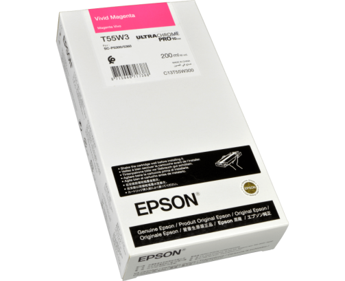 Epson UltraChrome PRO10 T55W3 - Réservoir magenta 200ml - C13T55W300 - AIC-Solutions Grand Format