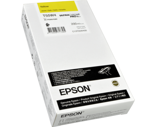 Epson UltraChrome PRO10 T55W4 - Réservoir jaune 200ml - C13T55W400 - AIC-Solutions Grand Format
