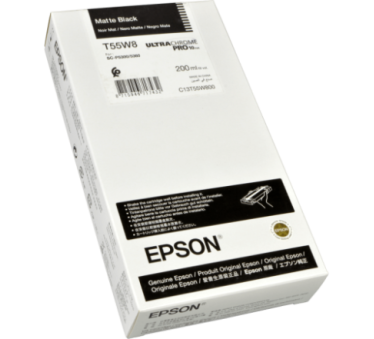 Epson UltraChrome PRO10 T55W8 - Réservoir noir mat 200ml - C13T55W800 - AIC-Solutions Grand Format