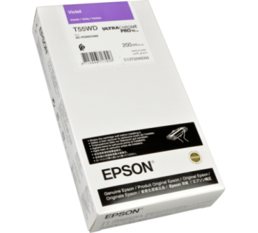 Epson UltraChrome PRO10 T55WD - Réservoir violet 200ml - C13T55WD00 - AIC-Solutions Grand Format