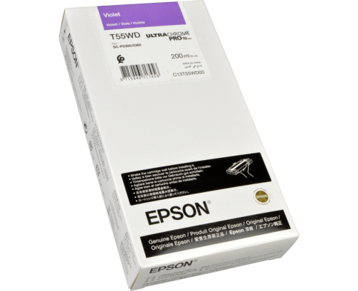 Epson UltraChrome PRO10 T55WD - Réservoir violet 200ml - C13T55WD00 - AIC-Solutions Grand Format