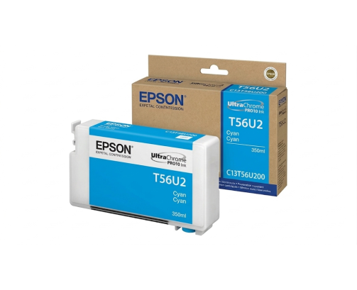 Epson UltraChrome PRO10 T56U2 - Réservoir cyan 350ml - C13T56U200 - AIC-Solutions Grand Format