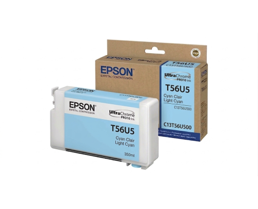 Epson UltraChrome PRO10 T56U5 - Réservoir cyan clair 350ml - C13T56U500 - AIC-Solutions Grand Format