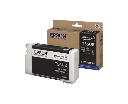 Epson UltraChrome PRO10 T56U8 - Réservoir noir mat 350ml - C13T56U800 - AIC-Solutions Grand Format