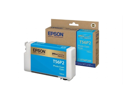 Epson UltraChrome PRO10 T56P2 - Réservoir cyan 700ml - C13T56P200 - AIC-Solutions Grand Format