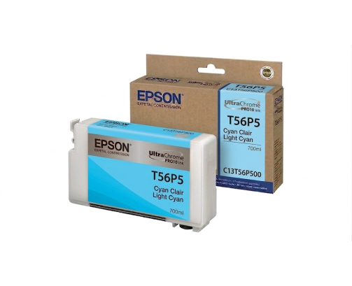 Epson UltraChrome PRO10 T56P5 - Réservoir cyan clair 700ml - C13T56P500 - AIC-Solutions Grand Format