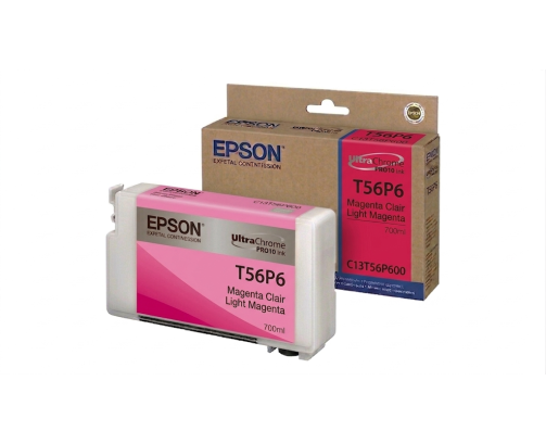 Epson UltraChrome PRO10 T56P6 - Réservoir magenta clair 700ml - C13T56P600 - AIC-Solutions Grand Format